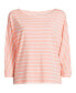 Crisp peach breton stripe