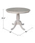 36" Round Top Pedestal Table - 28.9"H