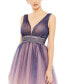 ფოტო #2 პროდუქტის Women's Ombre Sleeveless V Neck Midi Dress