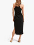 MANGO 291315 Women's Sprio Midi Dress Black size 2