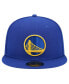 Фото #4 товара Men's Royal Golden State Warriors Court Sport Leather Applique 59Fifty Fitted Hat