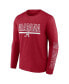 Men's Crimson Alabama Crimson Tide Big and Tall Two-Hit Graphic Long Sleeve T-shirt