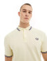 Фото #2 товара Fred Perry twin tipped polo in cream