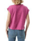 ფოტო #2 პროდუქტის Women's Hester V-Neck Cropped T-Shirt