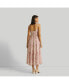 ფოტო #3 პროდუქტის Women's Strappy Tiered Maxi Dress