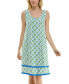 ფოტო #7 პროდუქტის Women's Printed Tassel-Trim Tank Nightgown