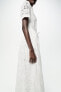 Фото #15 товара Платье-рубашка с вышивкой — zw collection ZARA