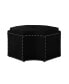 Фото #10 товара Fiorella Upholstered Octagon Cocktail Ottoman with Nailhead Trim