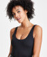 Фото #3 товара Women's Thong Sleeveless Compression Bodysuit, Created for Macy's