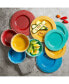 Studio California Mauna 12 Piece Crackle Decal Melamine Dinnerware Set - фото #11