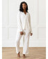 ფოტო #1 პროდუქტის Women's Long Sleeve Stretch-Knit Viscose from Bamboo Pajama Set