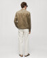 ფოტო #2 პროდუქტის Men's Suede-Effect Pockets Detail Jacket