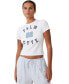 ფოტო #1 პროდუქტის Women's Fitted Graphic Longline T-shirt