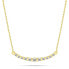 Фото #1 товара Elegant gold-plated necklace with clear zircons NCL159Y