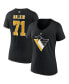 Фото #1 товара Women's Evgeni Malkin Black Pittsburgh Penguins Special Edition 2.0 Name and Number V-Neck T-shirt