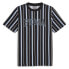 Фото #1 товара Puma Squad Striped Crew Neck Short Sleeve T-Shirt Mens Black, Blue, White Casual