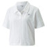 Фото #3 товара Puma Downtown Toweling Short Sleeve Polo Shirt Womens White Casual 53358902