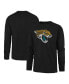 Фото #1 товара Men's Black Distressed Jacksonville Jaguars Premier Franklin Long Sleeve T-shirt