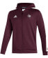 Фото #2 товара Куртка мужская Adidas Texas A M Aggies 2021 отводящая влагу Full-Zip на молнии винно-красного цвета