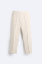 Фото #6 товара Костюмные брюки из рельефной ткани ZARA