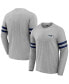 Фото #1 товара Men's NFL x Darius Rucker Collection by Heather Gray Seattle Seahawks Henley Long Sleeve T-shirt