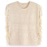 SCOTCH & SODA Pointelle Stitch With Fringing sleeveless T-shirt