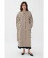 ფოტო #1 პროდუქტის Women's Double-Breasted Oversized Trench Coat