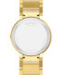 ფოტო #6 პროდუქტის Men's Men's Swiss Sapphire Diamond (1/20 ct. t.w.) Gold-Tone PVD Bracelet Watch 39mm