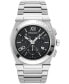 ფოტო #1 პროდუქტის Salvatore Men's Swiss Chronograph Stainless Steel Bracelet Watch 42mm