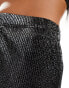 JDY wide leg trousers in black glitter