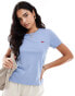 Фото #1 товара Levi's perfect small batwing logo t-shirt in light blue