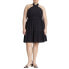 ფოტო #1 პროდუქტის Plus Size Halter Flare Mini Dress