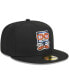 Фото #4 товара Men's Black Syracuse Mets Theme Nights Clocks 59FIFTY Fitted Hat