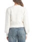 ფოტო #2 პროდუქტის Juniors' Bow-Front V-Neck Long-Sleeve Cardigan