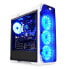 Фото #1 товара LC-Power Gaming 988W - Blue Typhoon - Midi Tower - PC - White - ATX - micro ATX - Mini-ITX - Metal - Gaming