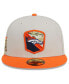 ფოტო #3 პროდუქტის Men's Stone, Orange Denver Broncos 2023 Salute To Service 59FIFTY Fitted Hat