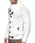 ფოტო #2 პროდუქტის Men's Knitted Turtleneck Winter Cardigan Sweaters for Men