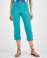 Women's Side Lace-Up Capri Pants, Created for Macy's