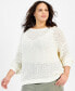 Фото #1 товара Plus Size Crocheted Sweater