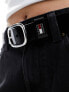 Tommy Jeans oval 3.0 belt in black