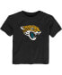 ფოტო #1 პროდუქტის Toddler Boys and Girls Black Jacksonville Jaguars Primary Logo T-Shirt