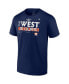 Фото #5 товара Men's Navy Houston Astros 2022 AL West Division Champions Locker Room Big and Tall T-shirt