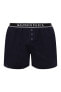 Фото #1 товара BALMAIN 268938 Men's Dark Blue Logo Boxer Underwear Size X-Small