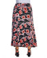 Plus Size Floral Maxi Skirt