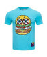 Фото #2 товара Men's Aqua SpongeBob SquarePants Kraby Patty Bob T-Shirt
