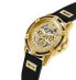 Фото #3 товара Guess Herren Multifunkion Armbanduhr King schwarz, gold 48 mm GW0537G2