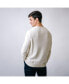 ფოტო #10 პროდუქტის Men's Organic Cotton Long Sleeve Henley Sweater with Rib Knit Details