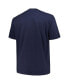 Men's Navy Distressed Penn State Nittany Lions Big and Tall Football Helmet T-shirt Синий, XLT - фото #2