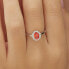 Elegant silver ring Fancy Vitamin Orange FVO19