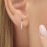 Fancy Infinite White FIW88 silver hoop single earring